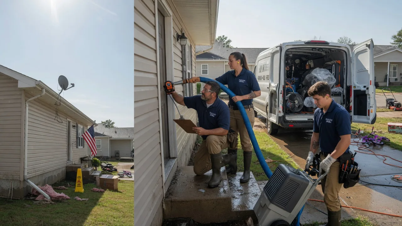 Ceiling Water Damage Restoration in Flensburg, MN near me